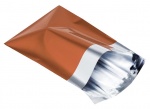 100 Verzendzakken Metallic Oranje maat XXS - 120x160 mm + 40 mm Lip Extra Dik