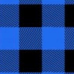 240 Blatt Seidenpapier - Black Blue Square Print 500x750 - 18gms