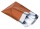 25 Verzendzakken Metallic Oranje maat M - 350x400 mm + 40 mm Lip Extra Dik
